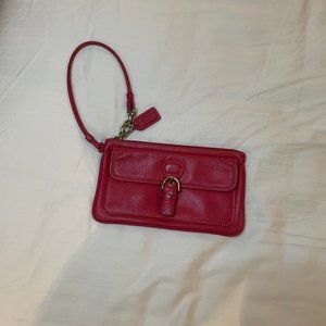 Coach Deep Pink Wristlet